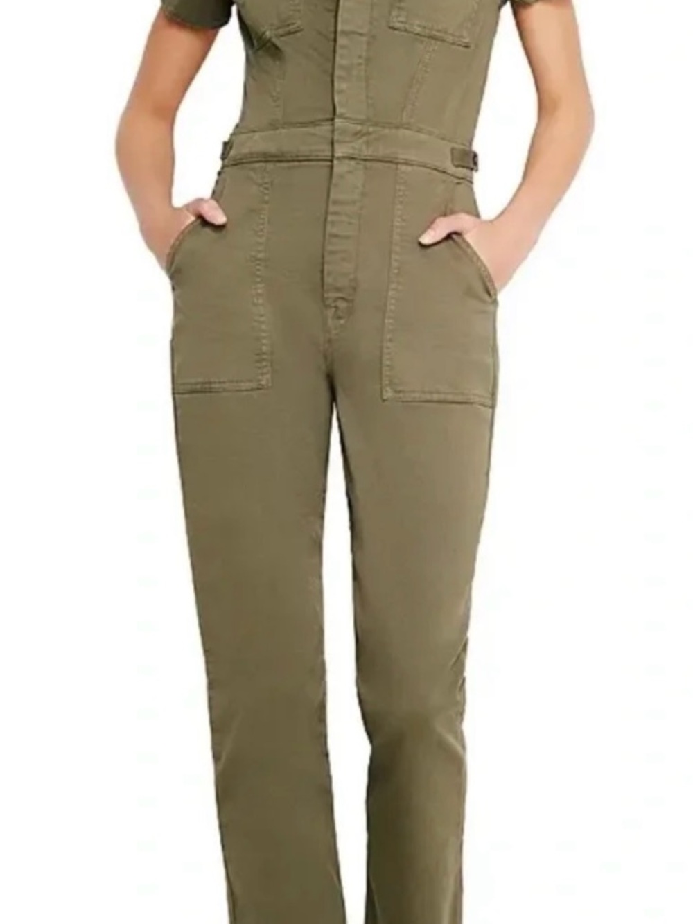 NWT Good American Fit for Success Straight Leg Denim Jumpsuit XL
